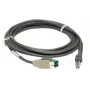 Cabo USB para leitor de códigos de barras Zebra CBA-U35-S15ZBR