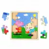 Barbo Toys 9030 puzzle de madeira 16 unid. desenhos animados