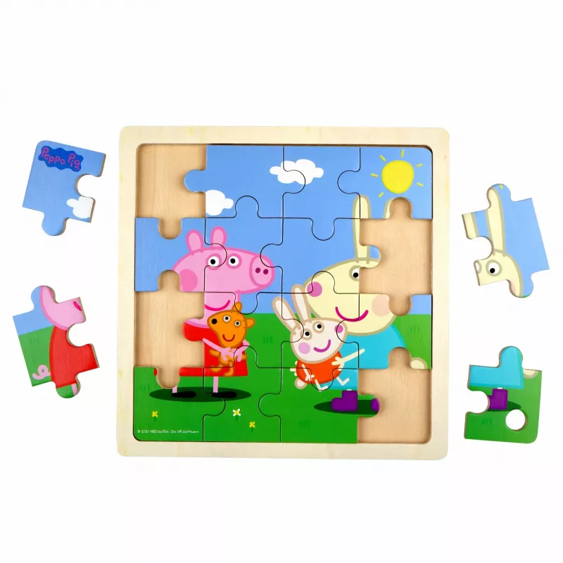 Barbo Toys 9030 puzzle de madeira 16 unid. desenhos animados