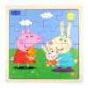 Barbo Toys 9033 puzzle de madeira 16 peças desenhos animados
