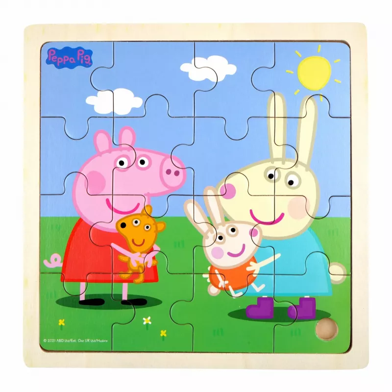 Barbo Toys 9033 puzzle de madeira 16 peças desenhos animados
