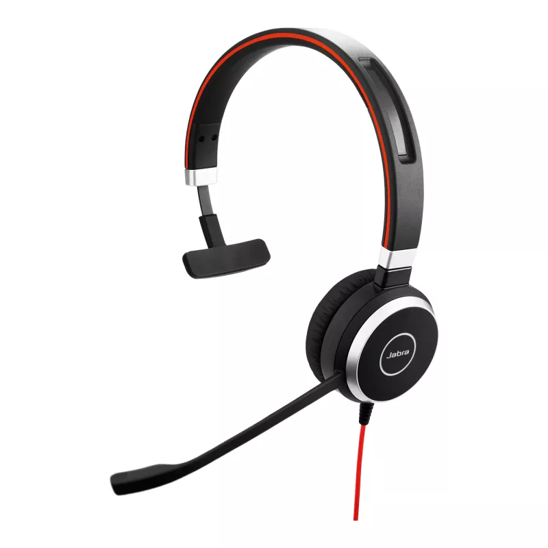 Jabra Evolve 40 MS, mono, USB-C, com fios, escritório/call center, 20 - 20000 Hz, 142,5 g, headset, preto