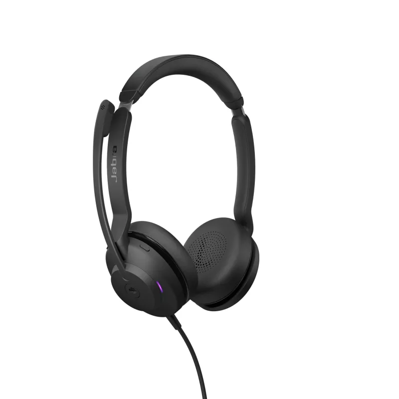 Jabra Evolve2 30 USB-C, MS estéreo, com fios, escritório/call center, 20 – 20000 Hz, 125 g, headset, preto