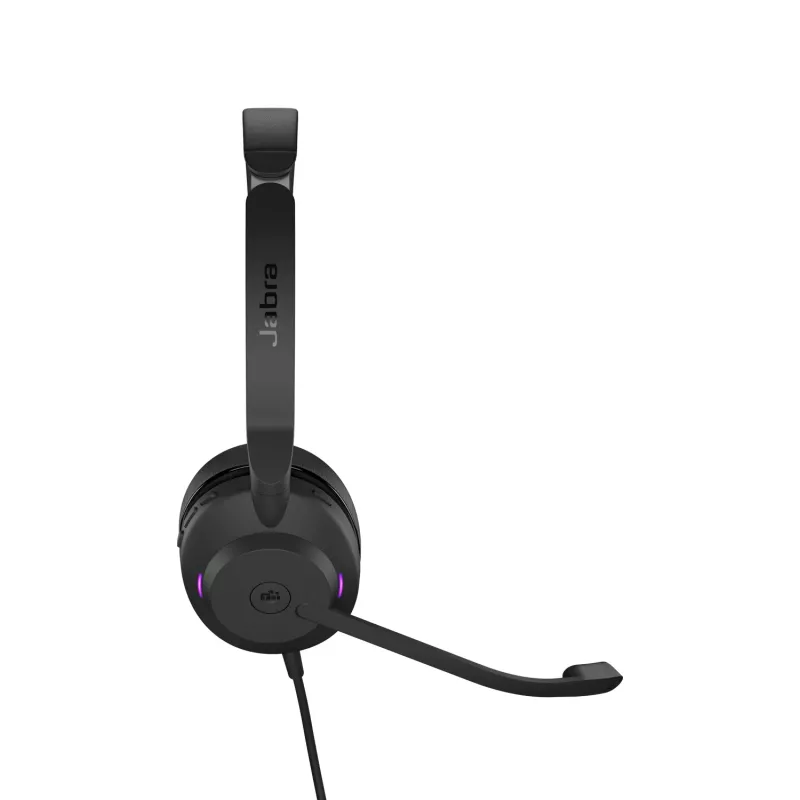 Jabra Evolve2 30 USB-C, MS estéreo, com fios, escritório/call center, 20 – 20000 Hz, 125 g, headset, preto