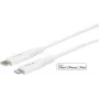 eSTUFF ES602101 Cabo Lightning 1 m branco