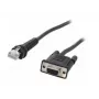Zebra CBA-RF5-S07ZAR Cabo serial preto 0,82296 m DB-9 RJ-45
