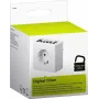 Tomada inteligente MicroConnect GRUTIMER3 — temporizador interior com LCD, 110×81×78 mm, branco