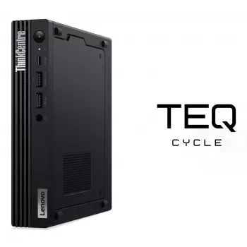 Teqcycle Lenovo ThinkCentre M80q Intel® Core™ i5 i5-10500T 16 GB DDR4-SDRAM 256 GB SSD Windows 11 Pro Mini-PC preto