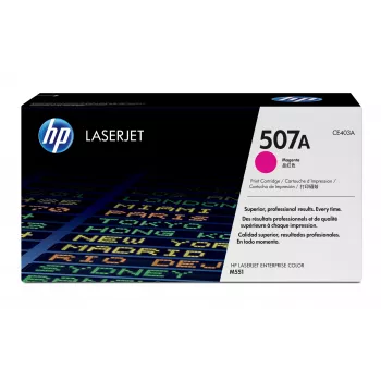 Cartucho de toner HP 507A magenta original LaserJet, 6000 páginas, magenta, 1 unid.