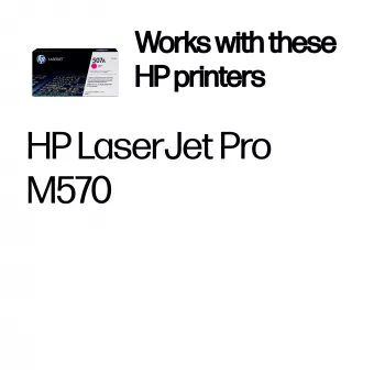 Cartucho de toner HP 507A magenta original LaserJet, 6000 páginas, magenta, 1 unid.