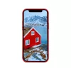 Capa de pele dbramante1928 Greenland para iPhone 12 mini — vermelho, compatível com 5,4