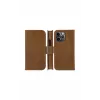 Capa carteira dbramante1928 Lynge para iPhone 13 Pro Max – Tan, 3 compartimentos para cartões, ecrã de 6,7