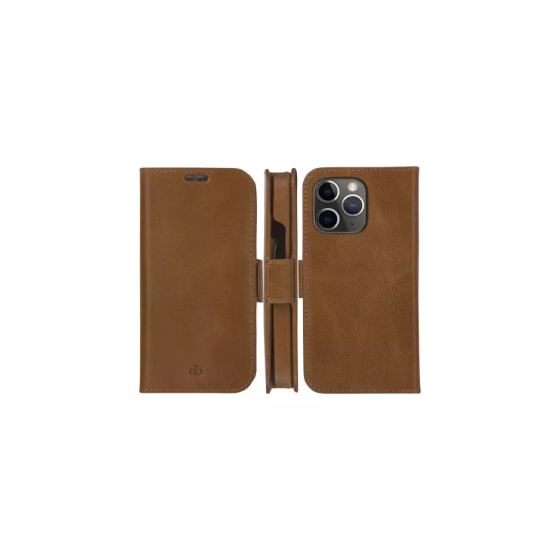 Capa carteira dbramante1928 Lynge para iPhone 13 Pro Max – Tan, 3 compartimentos para cartões, ecrã de 6,7