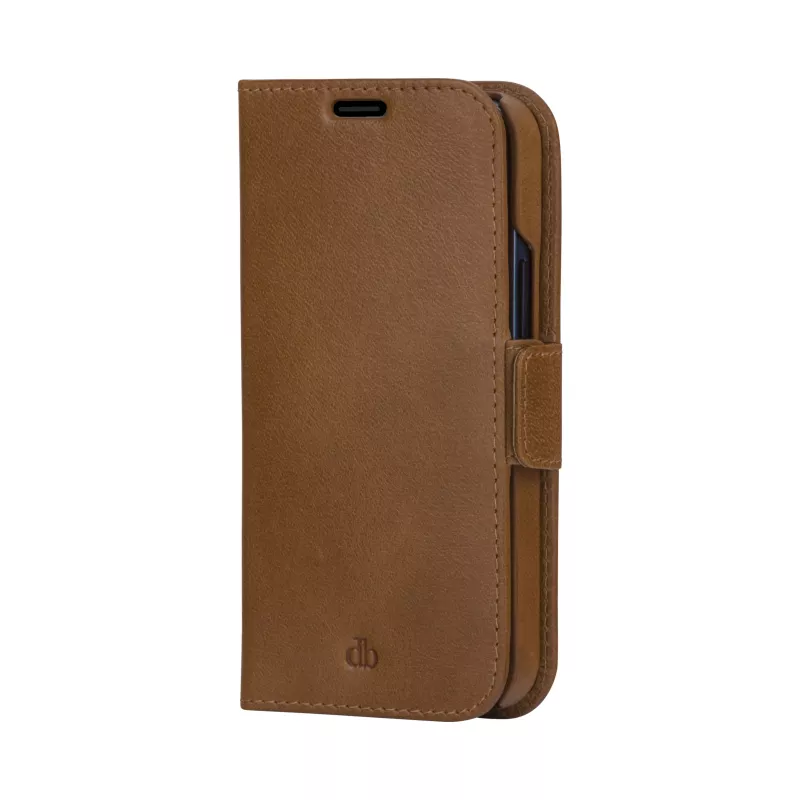 Capa carteira dbramante1928 Lynge para iPhone 13 Pro Max – Tan, 3 compartimentos para cartões, ecrã de 6,7
