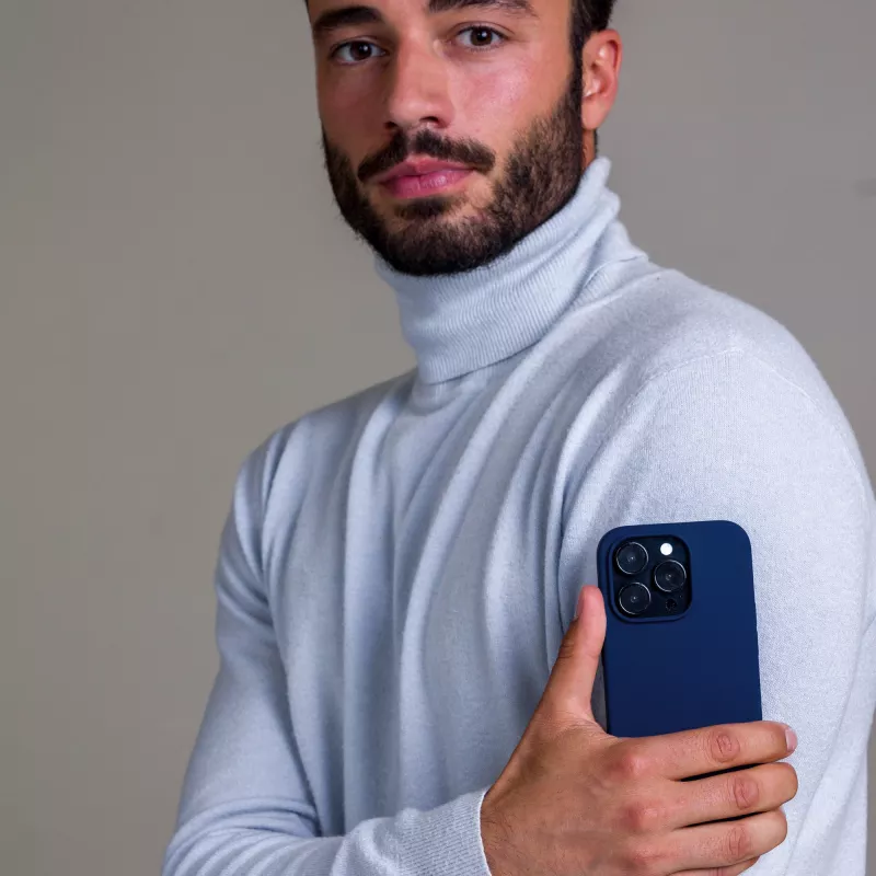 Capa para telefone dbramante1928 Monaco para iPhone 13 Pro Max – Pacific Blue, compatível com 6,7