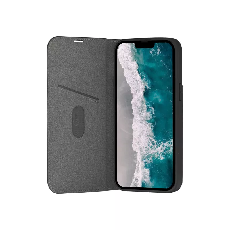Capa tipo folio para telefone dbramante1928 Oslo para iPhone 14 Pro Max — preto, 3 compartimentos para cartões, suporte de mesa, compatível com 6,7