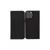 Capa tipo folio para telefone dbramante1928 Oslo para iPhone 14 Pro Max — preto, 3 compartimentos para cartões, suporte de mesa, compatível com 6,7