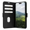 Capa tipo folio dbramante1928 Copenhagen para iPhone 15 Plus – preto, 3 compartimentos para cartões