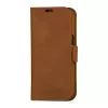 Capa tipo folio para telefone dbramante1928 Copenhagen para iPhone 15 Pro – Tan, 3 compartimentos para cartões, monocromático castanho