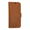 Capa tipo folio para telefone dbramante1928 Copenhagen para iPhone 15 Pro – Tan, 3 compartimentos para cartões, monocromático castanho