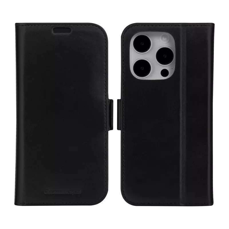 Capa tipo carteira dbramante1928 iPhone 15 Pro Max preto 3 compartimentos para cartões