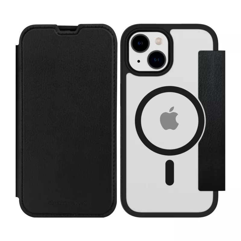 dbramante1928 Helsinki MagSafe - iPhone 14/13 - preto/transparente, capa tipo carteira, Apple, iPhone 14, 15,5 cm (6,1″), preto, transparente
