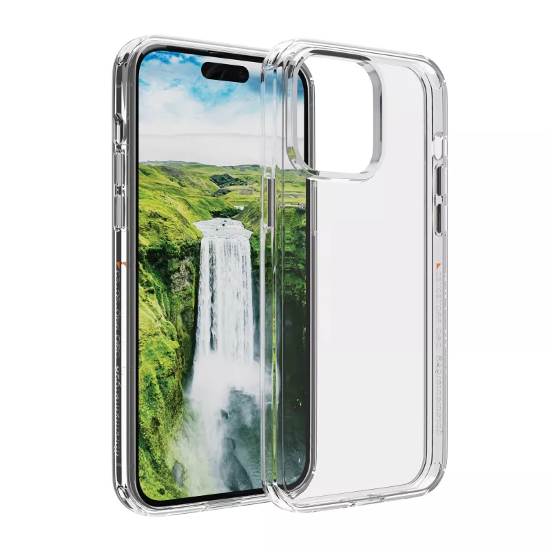 Capa de proteção dbramante1928 Iceland Ultra D3O para iPhone 15 Pro — transparente, caixa transparente