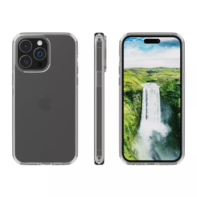 Capa de proteção dbramante1928 Iceland Ultra D3O para iPhone 15 Pro — transparente, caixa transparente