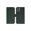 Carteira com capa dbramante1928 New York para iPhone 14 Pro Max, verde, 3 compartimentos para cartões, compatível com 6,7 polegadas