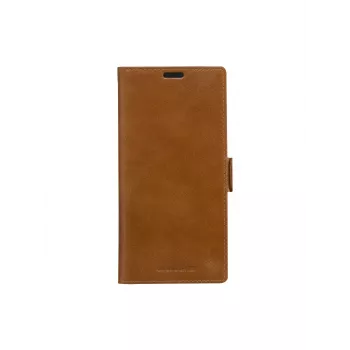 Carteira com capa dbramante1928 Galaxy S24 Ultra Tan 3 compartimentos para cartões
