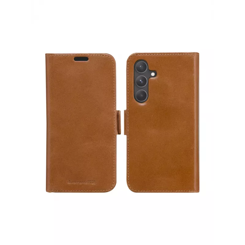 Carteira com capa dbramante1928 Lynge para Samsung Galaxy S24+ — pele, Tan, 6,7 polegadas