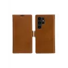 Carteira com capa dbramante1928 Lynge para Samsung Galaxy S24 Ultra — pele, Tan, 6,8 polegadas