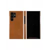 Carteira com capa dbramante1928 Lynge para Samsung Galaxy S24 Ultra — pele, Tan, 6,8 polegadas