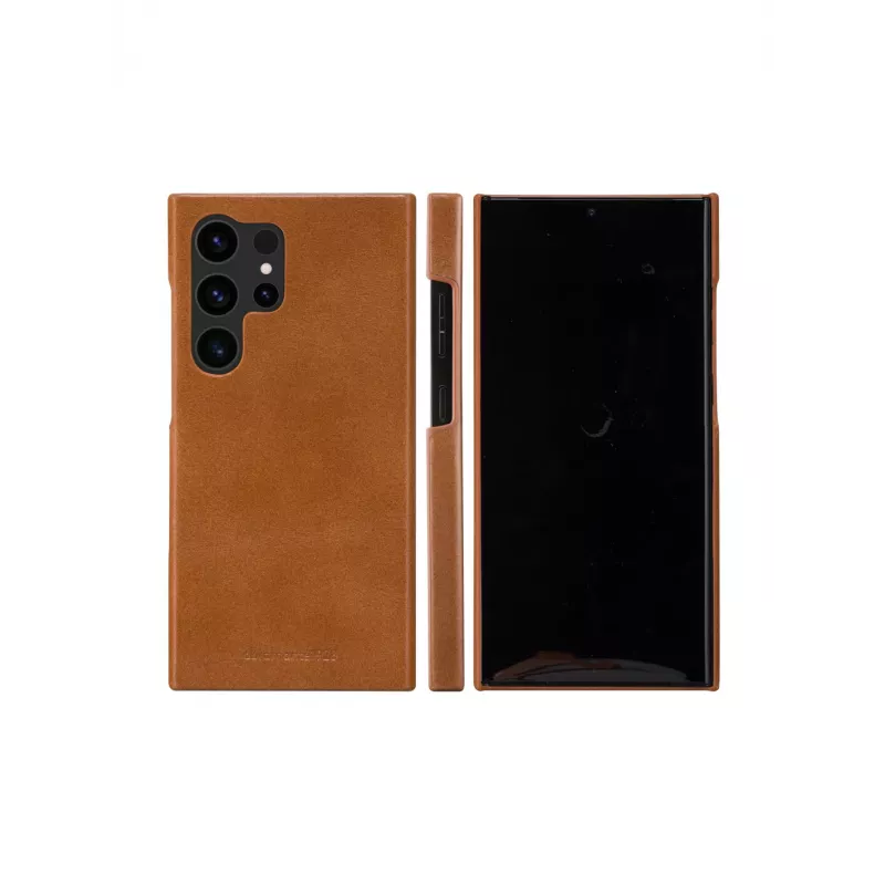 Carteira com capa dbramante1928 Lynge para Samsung Galaxy S24 Ultra — pele, Tan, 6,8 polegadas