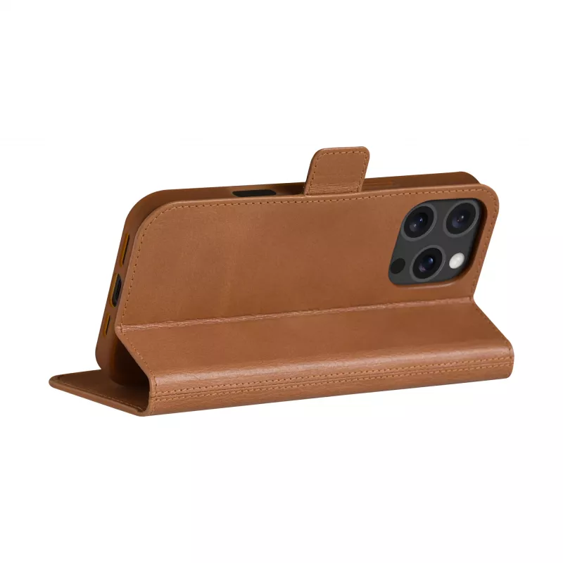 Capa folio dbramante1928 iPhone 16 ProMax Tan 3 compartimentos para cartões