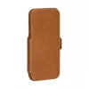 dbramante1928 Copenhagen Capa flip de pele granulada para iPhone 17 Pro Max, tan