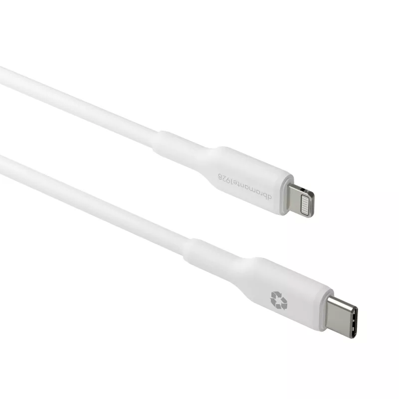 dbramante1928 re-charge - Cabo 1 m USB-C para Lightning - B, 1 m, USB C, USB 2.0, 0,48 Gbit/s, Branco