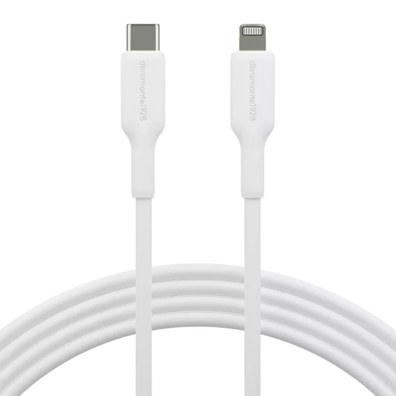Cabo USB-C para Lightning 2 m, d bramante re-charge (USB 2.0, branco)