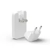 d bramante dbramante1928 Pro UE/EUA Carregador fino — USB-C 20 W + USB-A 18 W, Branco, AC para interiores