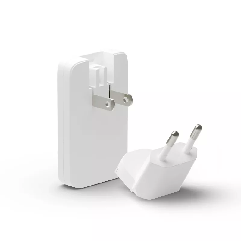 d bramante dbramante1928 Pro UE/EUA Carregador fino — USB-C 20 W + USB-A 18 W, Branco, AC para interiores