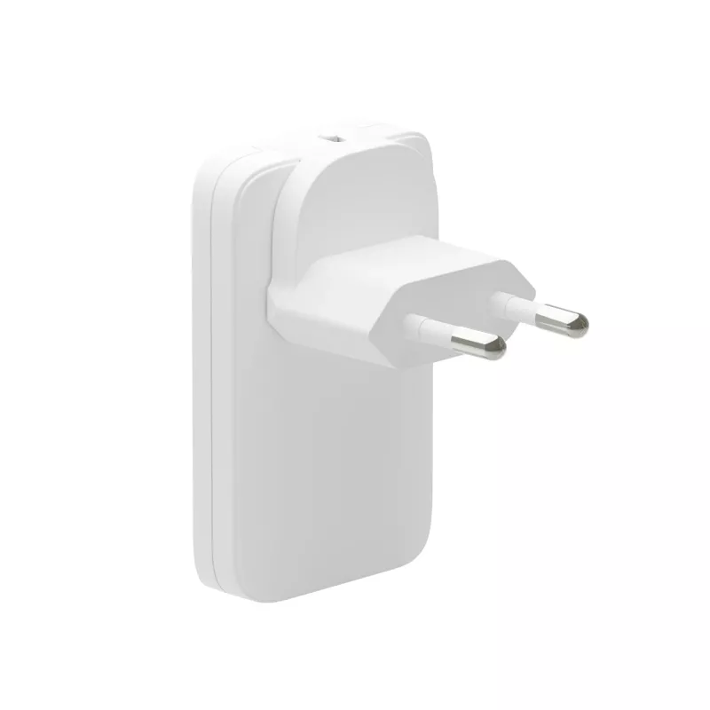 d bramante dbramante1928 Pro UE/EUA Carregador fino — USB-C 20 W + USB-A 18 W, Branco, AC para interiores