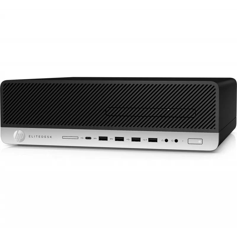 T1A HP EliteDesk 800 G4 Recondicionado Intel® Core™ i5 i5-8500 8 GB DDR4-SDRAM 256 GB SSD Windows 10 Pro SFF PC Preto, Prateado