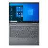 T1A Lenovo X1 Yoga 6th Gen Recondicionado Intel® Core™ i5 i5-1145G7 Híbrido (2-em-1) 35,6 cm (14 polegadas) Ecrã tátil WUXGA 32 GB LPDDR4x-SDRAM 512 GB SSD Wi-Fi 6 (802.11ax) Windows 11 Pro Cinzento