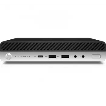 T1A HP EliteDesk 800 G4 Recondicionado Intel® Core™ i5 i5-8500T 8 GB DDR4-SDRAM 256 GB SSD Windows 11 Pro Mini-PC Preto, Prateado