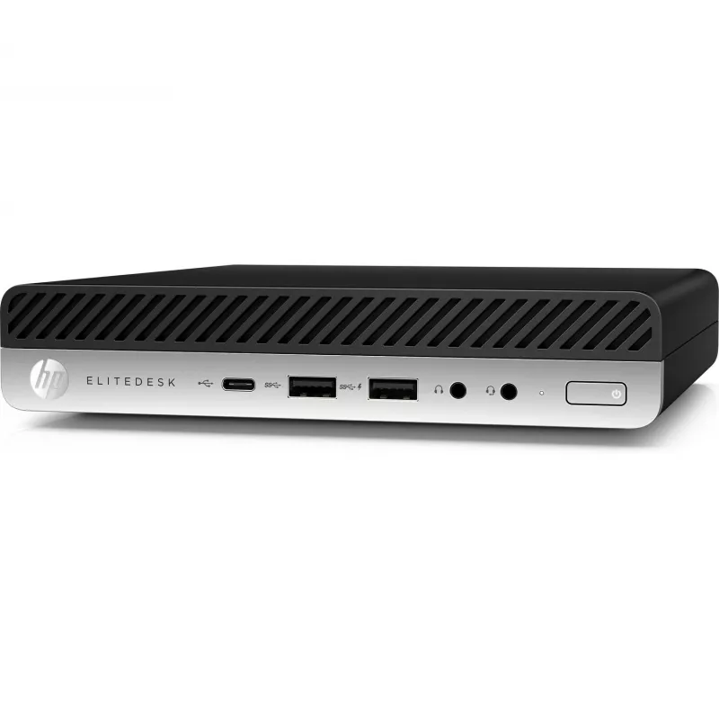 T1A HP EliteDesk 800 G4 Recondicionado Intel® Core™ i5 i5-8500T 8 GB DDR4-SDRAM 256 GB SSD Windows 11 Pro Mini-PC Preto, Prateado