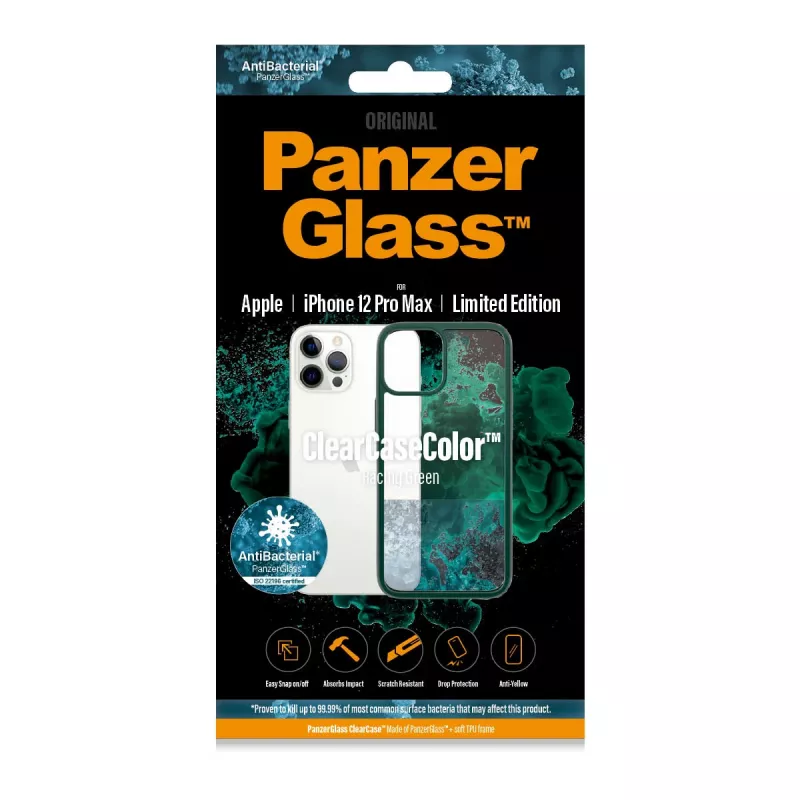 PanzerGlass ® ClearCaseColor™ iPhone 12 Pro Max - Racing Green Edição Limitada