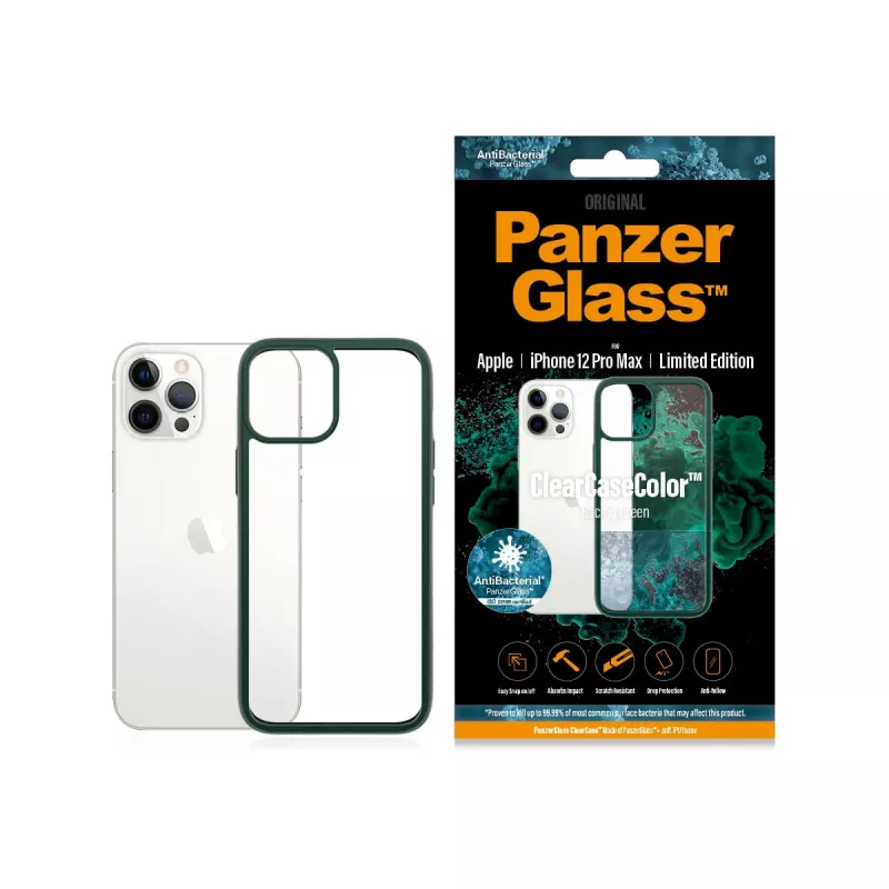 PanzerGlass ® ClearCaseColor™ iPhone 12 Pro Max - Racing Green Edição Limitada