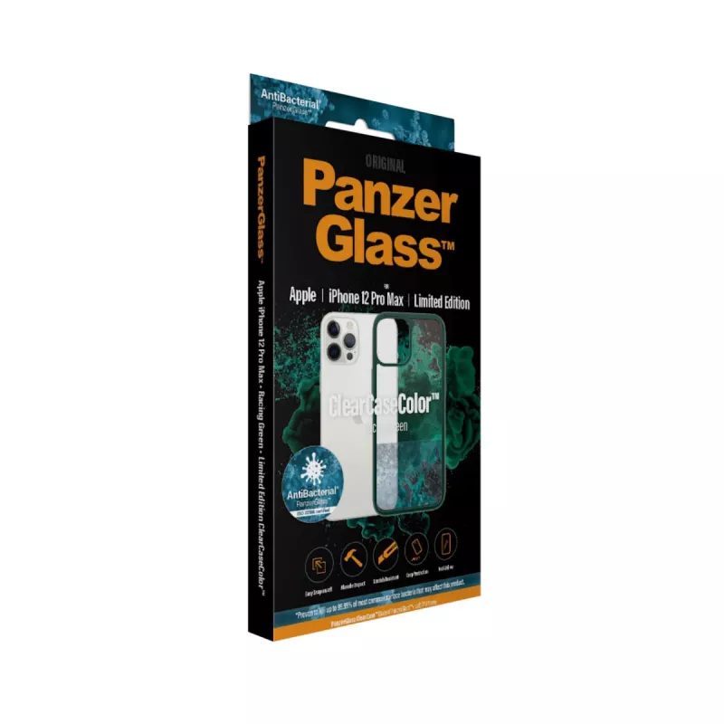 PanzerGlass ® ClearCaseColor™ iPhone 12 Pro Max - Racing Green Edição Limitada