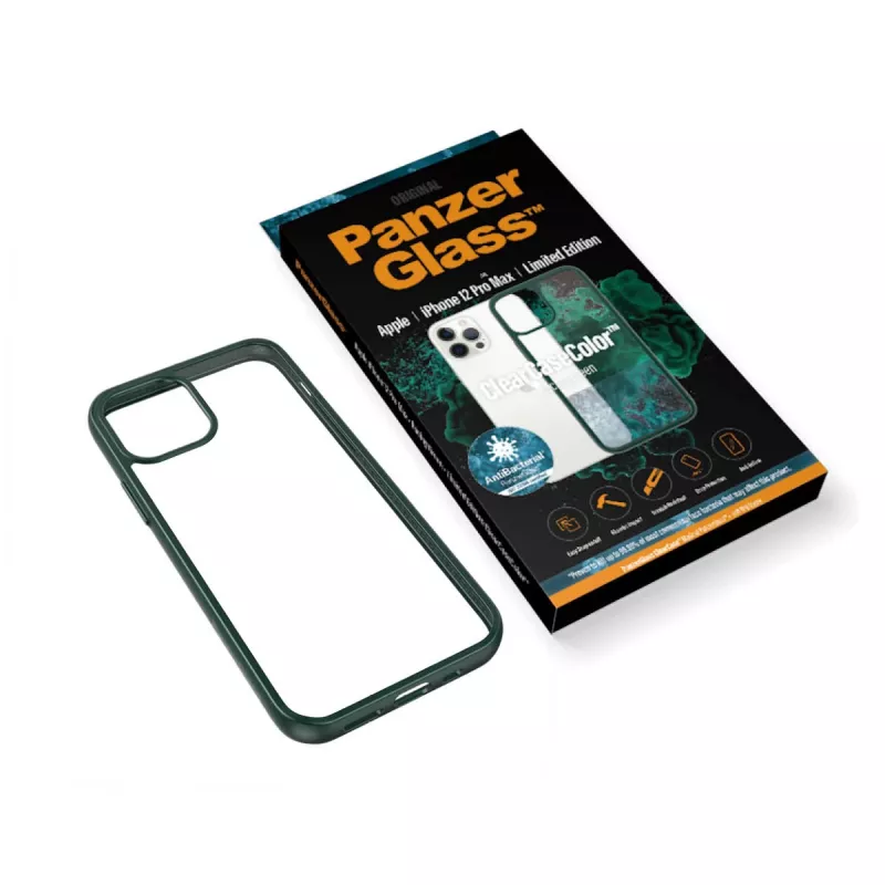 PanzerGlass ® ClearCaseColor™ iPhone 12 Pro Max - Racing Green Edição Limitada