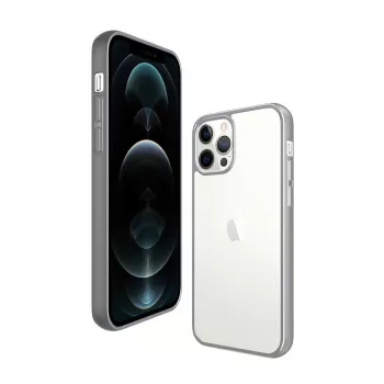 PanzerGlass ® ClearCaseColor™ iPhone 12 Pro Max - Satin Silver Edição Limitada